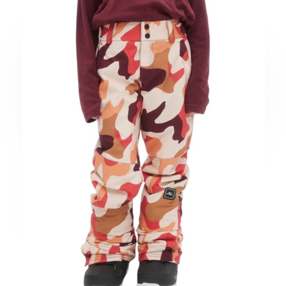 NWT O'NEILL Girls Charm printed Snow Pants Purple Hiking Camo Size 12 Snowboard